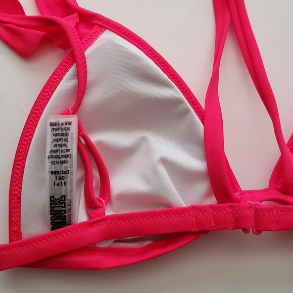 VS Pink Ruffle Strappy Bikin top - Picture 3 of 3